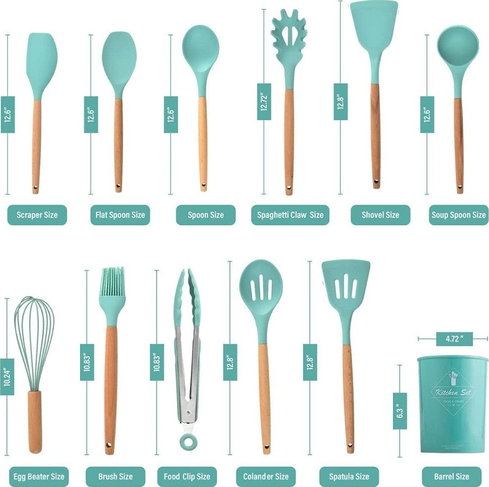 12 pcs SILICONE KITCHEN TOOL SET